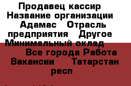 Продавец-кассир › Название организации ­ Адамас › Отрасль предприятия ­ Другое › Минимальный оклад ­ 26 500 - Все города Работа » Вакансии   . Татарстан респ.